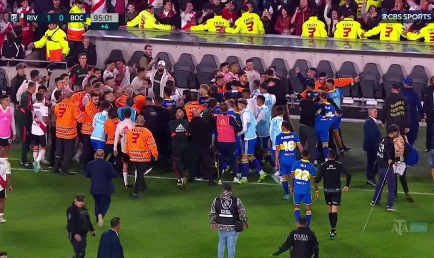 Fight erupts at River Plate vs Boca Juniors Game